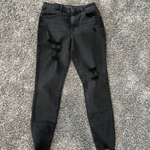 Maurice’s distressed black jeans